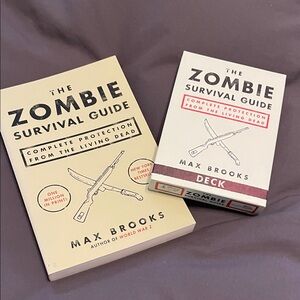 The Zombie Survival Guide Book and Deck Set Max Brooks card deck